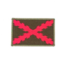 [301012-OD] PARCHE BORGOÑA BORDADO C/VELCRO GR. VERDE
