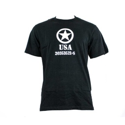 CAMISETA IMMORTAL USA ESTRELLA CIRCULO NEGRA