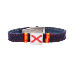 [88619] PULSERA ESPAÑA BORGOÑA CHAPA MARINO ESPAÑA