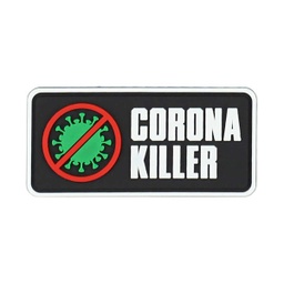 [V4441307413] PARCHE PVC 3D CORONA KILLER NEGRO