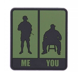 [V4441307428] PARCHE PVC 3D ME YOU VERDE
