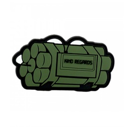 [V4441307438] PARCHE PVC 3D DINAMITA VERDE