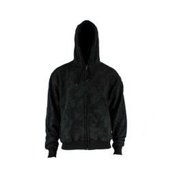 SUDADERA CAPUCHA CREMALLERA CAMO NOCHE