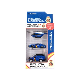 [780425] SET POLICIA NACIONAL COCHE 3PCS AZUL