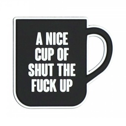 [V4441307431] PARCHE PVC 3D TAZA A NICE CUP NEGRO-BLANCO