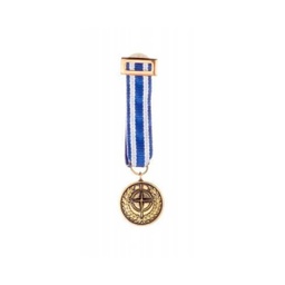 [141811] MEDALLA AFGANISTAN OTAN AZUL BLANCA