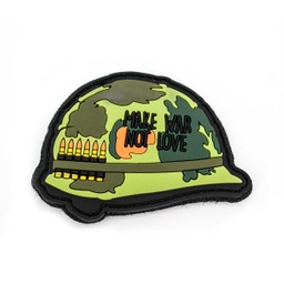 [V4441307415] PARCHE PVC 3D CASCO BALAS VERDE