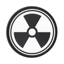 [V4441307335] PARCHE PVC 3D NUCLEAR NEGRO-BLANCO