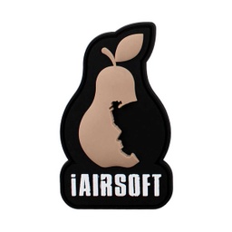 [V4441307309] PARCHE PVC 3D PERA AIRSOFT NEGRO-BLANCO-MARRON