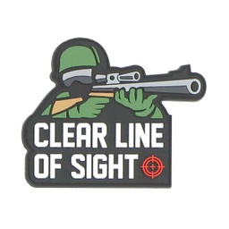 [V4441307412] PARCHE PVC 3D TIRADOR CLEAR LINE NEGRO-VERDE