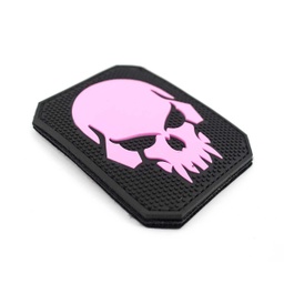 [V4441305282] PARCHE PVC 3D CALAVERA PIRATA SKULL ROSA
