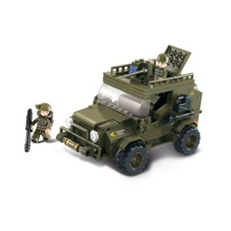 [SLB0005] JEEP EJERCITO SLUBAN 221 PCS VERDE