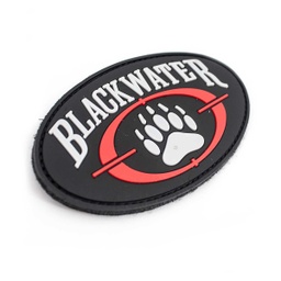 [V4441003582] PARCHE PVC 3D BLACKWATER NEGRO-ROJO