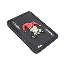 [V4441305092] PARCHE PVC 3D JOKER NEGRO-ROJO