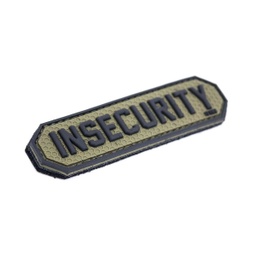 [V4441305051] PARCHE PVC 3D INSECURITY TIRA VERDE