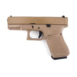 [WE-G003VB-TAN] PISTOLA WE G19 V5 FULL METAL TAN