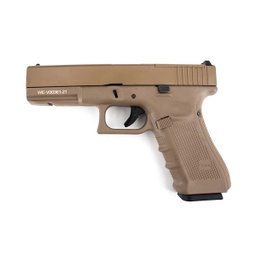 [WEG001RDB-TAN] PISTOLA WE G17 V4 MOS FULL METAL TAN