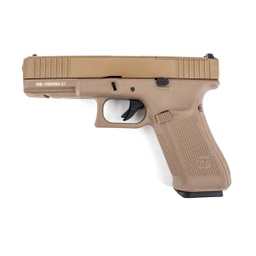 [WEG001RDV-TAN] PISTOLA WE G17 V5 MOS FULL METAL TAN