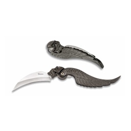 [10971] NAVAJA ALBAINOX CALAVERA ALAS PLATA