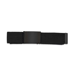 [33882-NE] CINTURON BARBARIC HEBILLA METALICA TAPETA LISO NEGRO