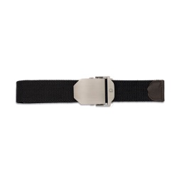 [33883-NE] CINTURON BARBARIC HEBILLA METALICA TAPETA LISO NEGRO
