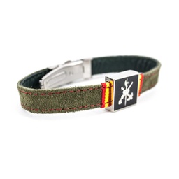 [88618] PULSERA LEGION CHAPA ESPAÑA VERDE