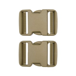 [V245183-DE] HEBILLA PVC LISA 101INC 5CM 2 UND.TAN
