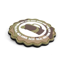 [V4441307313] PARCHE PVC 3D JARRA CERVEZA VERDE-BLANCO