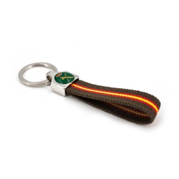 [344045-GC] LLAVERO BANDERA ESPAÑA ELASTICO ARRIBA METALICO GUARDIA CIVIL VERDE
