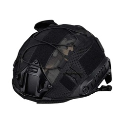 [CZ5187] FUNDA CASCO VELCROS ELASTIC ROPE CO-17-BCP MULTICAM BLACK