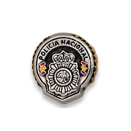 ANILLO ACERO POLICIA NACIONAL