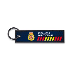 [08263] LLAVERO CINTA RECTANGULAR BARBARIC POLICIA NACIONAL