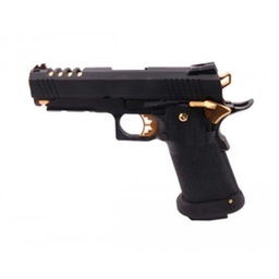 [AW-HX2711] PISTOLA AW CUSTOM HI CAPA 4.3 HX2711 FULL METAL NEGRA-DORADA