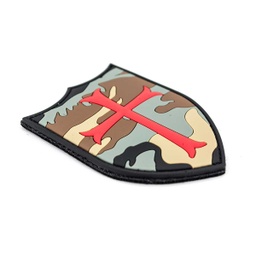 [V4441305276] PARCHE PVC TEMPLARIO CRUZ CAMO