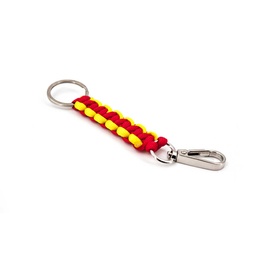 [111395-ESPAÑA] LLAVERO PARACORD CON MOSQUETON BANDERA ESPAÑA