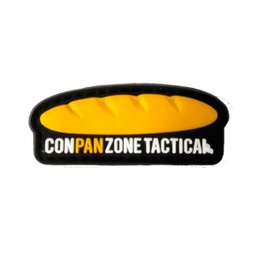 [CZ3349] PARCHE PVC CONPANZ0NE TACTICAL AMARILLO-NEGRO