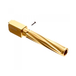 [L70224] CAÑON EXTERNO ESTRIADO LAYLAX/NINE BALL NON RECOIL GLOCK 17 GEN.4 DORADO