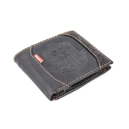 [0746K-1] CARTERA DISPEL PIEL GORILA NEGRA