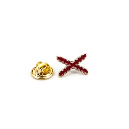 [DB-1976] PIN BORGOÑA BARRAS ROJO
