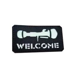 [CZ2994] PARCHE  BAZUCA WELCOME IR NEGRO