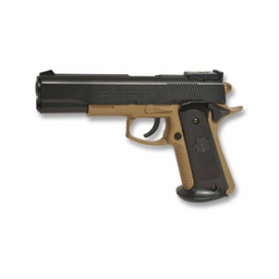 [180124/38269] PISTOLA COLT MK IV SPRING NEGRA-TAN