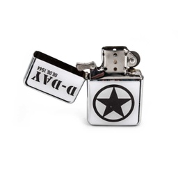 [61002] MECHERO ZIPPO D-DAY ESTRELLA BLANCO