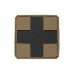 [16830101] PARCHE PVC MEDICO PEQUEÑO 2.5 X 2.5 VERDE-NEGRO