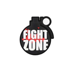 [V4441307338] PARCHE PVC 3D GRANADA FIGHT ZONE NEGRO-ROJO