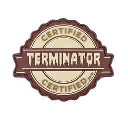 [V4441305194] PARCHE PVC 3D TERMINATOR CERTIFIED COYOTE