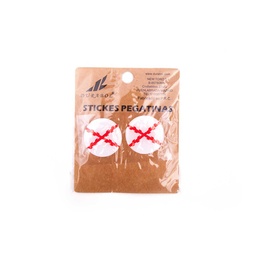[DB-1524] PEGATINA BORGOÑA ABULTADA 2PCS REDONDA