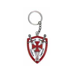 [16192] LLAVERO TEMPLARIO ESCUDO ESPADAS CRUZADAS