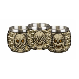 [39422] VASO CHUPITO CALAVERAS BEIGE
