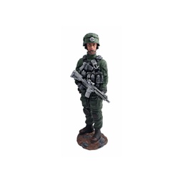 [39433] FIGURA RESINA SOLDADO CASCO FUSIL 30 CM