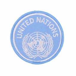 [301002] PARCHE ONU BORDADO C/VELCRO CELESTE